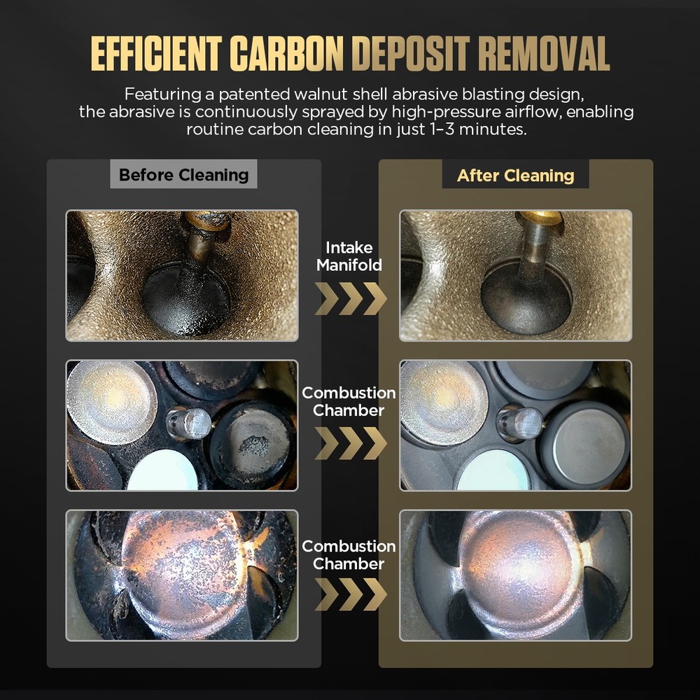 Walnut Sand Blasting Blaster Engine Combustion Chamber Carbon Cleaning Machine