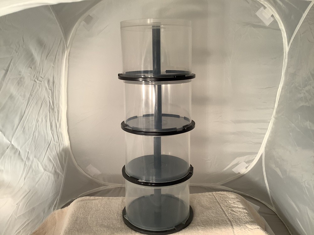 4 Empty Cake Box Spindle 50 Disc CD DVD BluRay Storage Case
