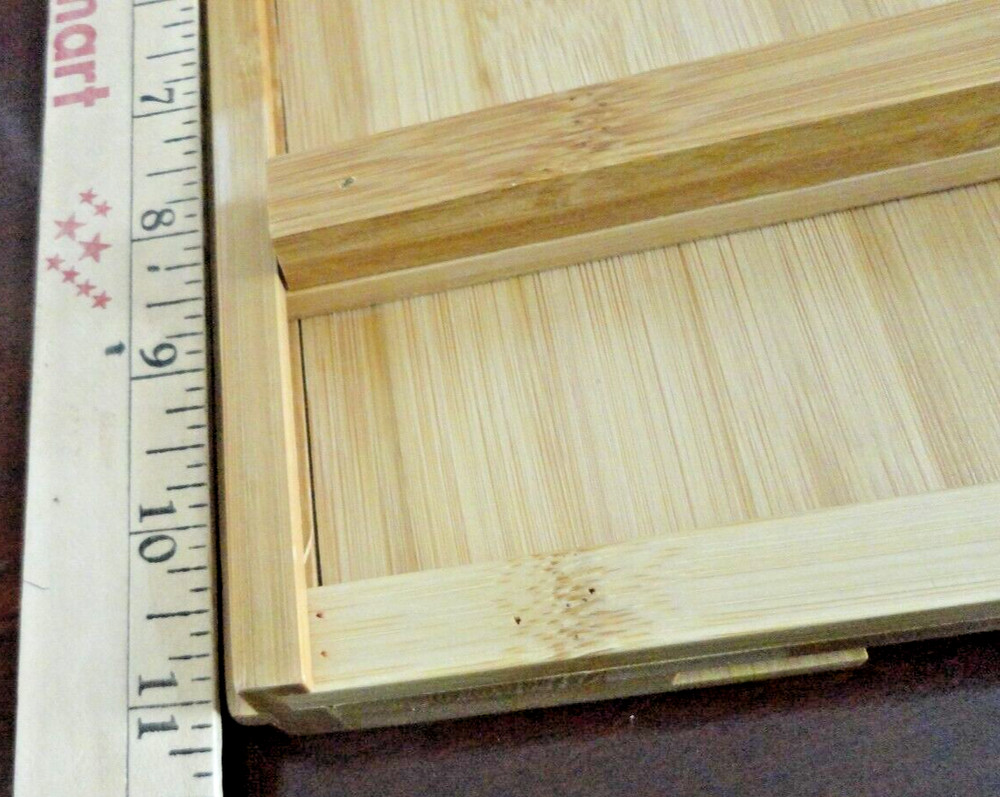 BAMBOO CADDY TRAY FOLDABLE MULTIPURPOSE BATHTUB TRAY OR KITCHEN TRAY
