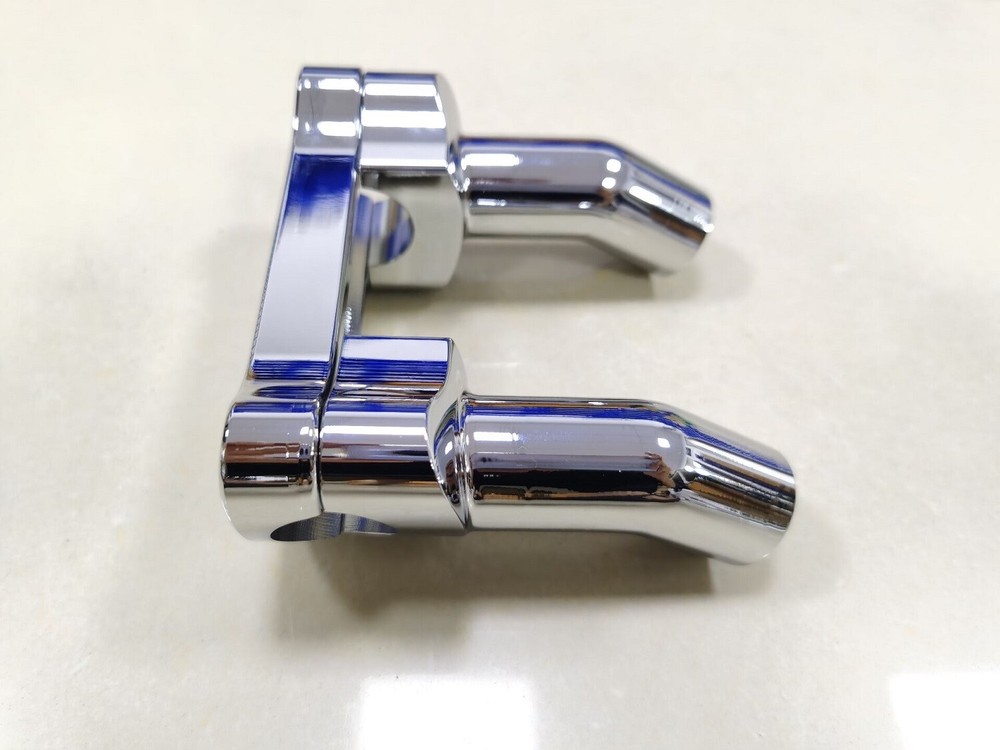 Chrome 3.5" Front Handlebar Riser Top Clamp Kit For Harley Dyna Heritage Softail