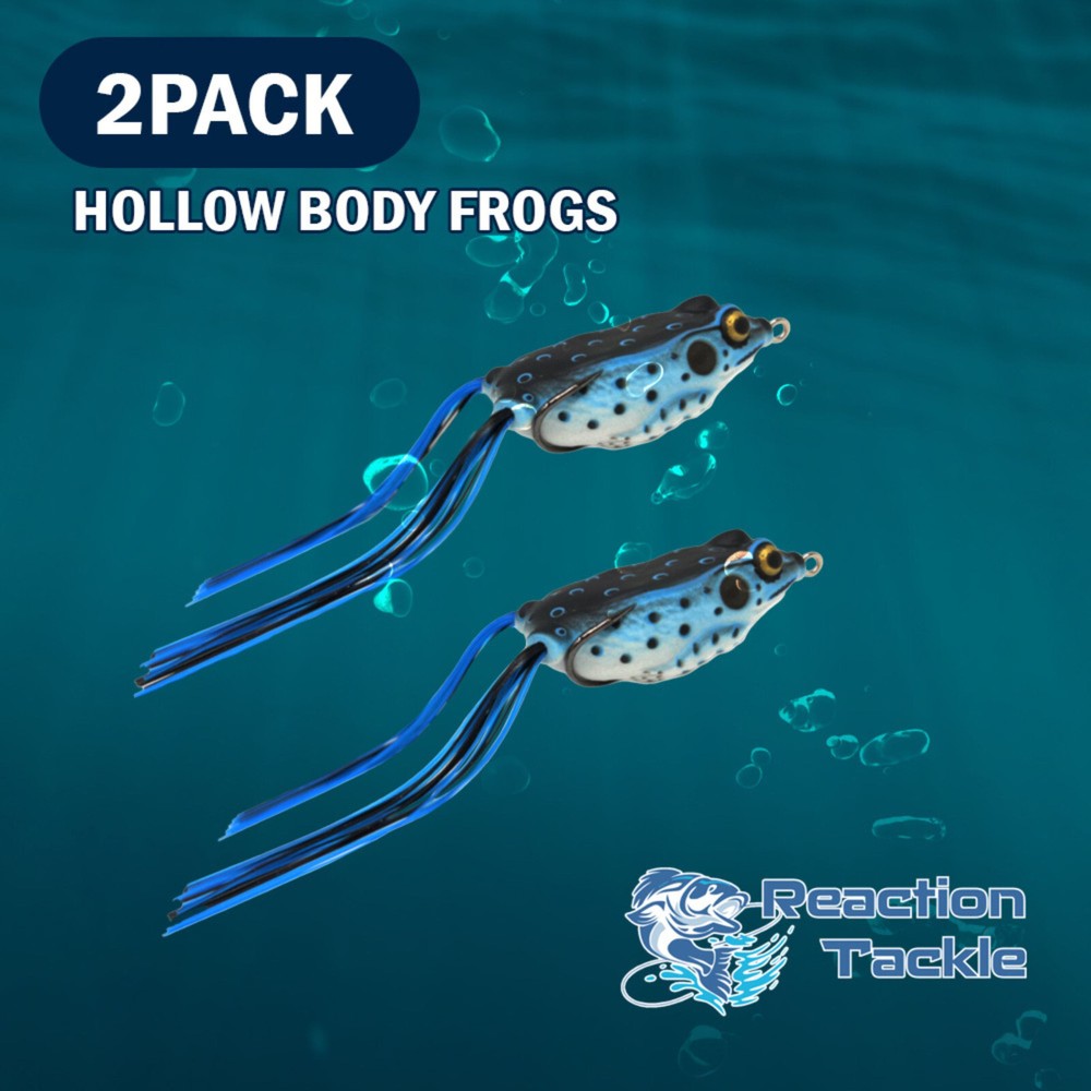Reaction Tackle 2.5" Hollow Body Frogs (2-Pack)