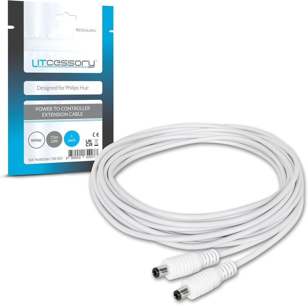 Power Cable for Hue Lightstrip Plus/Gradient 25ft