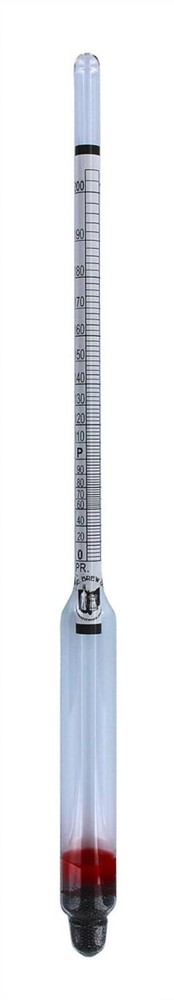 Professional Grade Alcohol Tester - 0-200 Proof Hydrometer for Home Distilling