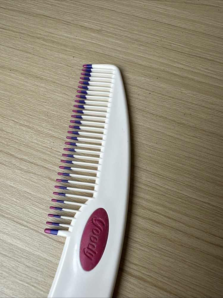 GOODY Combination Tool Comb Pick Lift 1990s White Pink