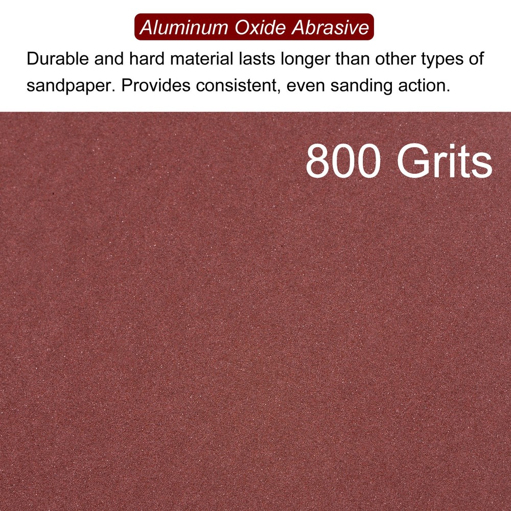 100pcs 800 Grits 80mm Aluminum Oxide Triangular Hook & Loop Sandpapers Pads