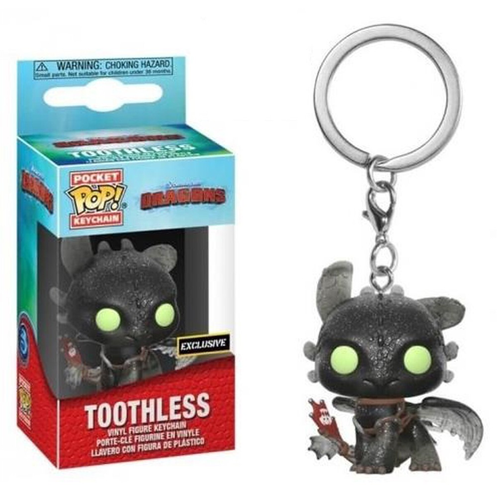 Funko POP Pocket Keychain Toothless Diamond Hot Topic Exclusive! Mint Condition