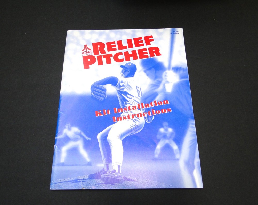 Vintage 1992 Atari: Relief Pitcher Arcade Kit Installation Instructions