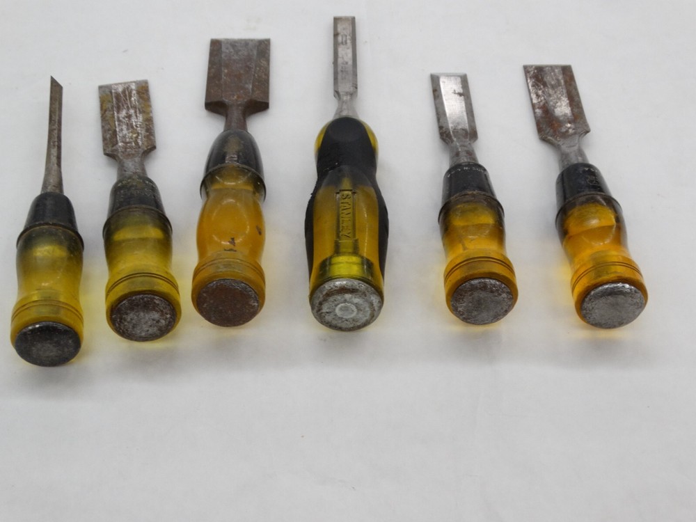 Vintage Stanley 6 Piece Chisel Lot
