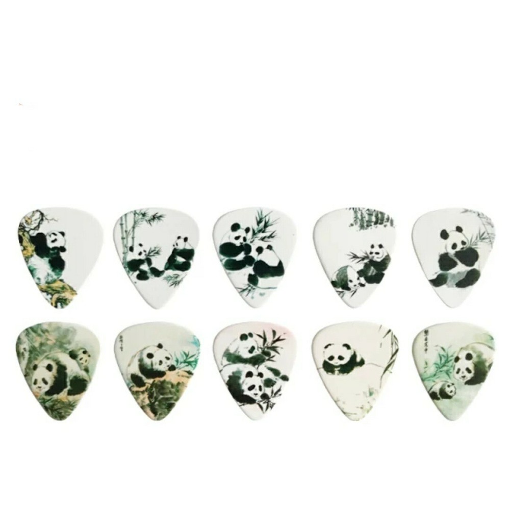 Panda Art Guitar Picks 0.71mm Thickness (10 Pack)