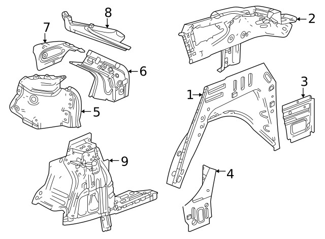 Genuine GM Rear Panel 60004020