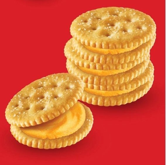 RITZ Cheese Sandwich Crackers Lunch Snack Packs, 20 Count (6 Crackers Per Pack)