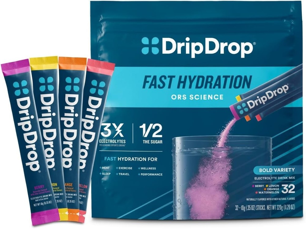 Hydration Packets - Bold Variety Pack - Single Serve Electrolytes Powder Drin...