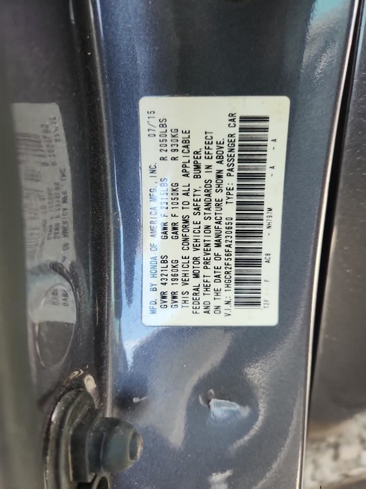 ACCORD 2015 Glove Box 4900405