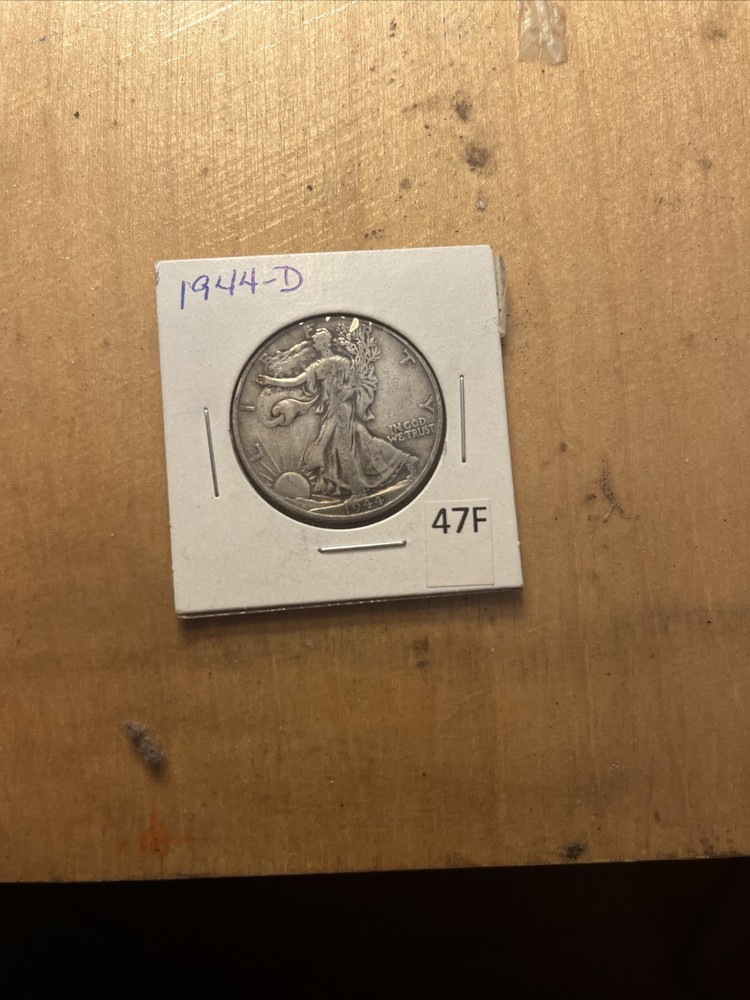 1944 D silver walking liberty half dollar coin