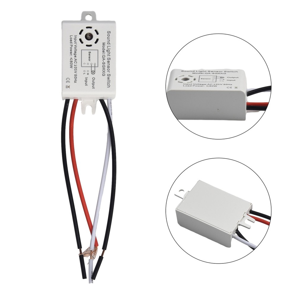 1* 220V Sound Voice Sensor Switch Indoor Automatic Control Sensor Switch Adapter