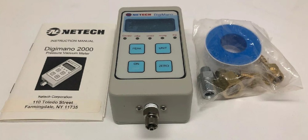 NETECH DIGIMANO PRESSURE / VACUUM METER 220-2CMH20