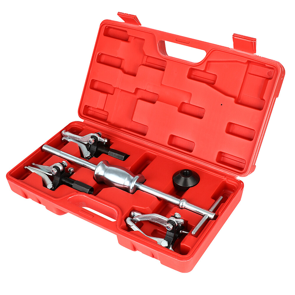 Internal External Bearing Puller 3 Jaw Pullers Slide Hammer Set w/Case Tool Kits
