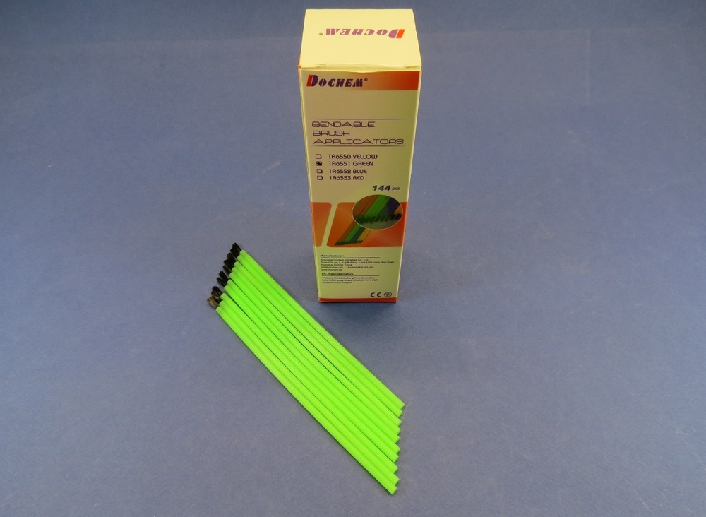 Brush Applicators Green Box / 144 DOCHEM