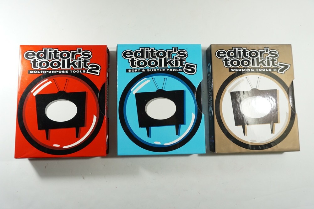 Digital Juice Editor's Toolkit 2/5/7, 3 Sets Bundle, Open Box, FREE Ship!!!