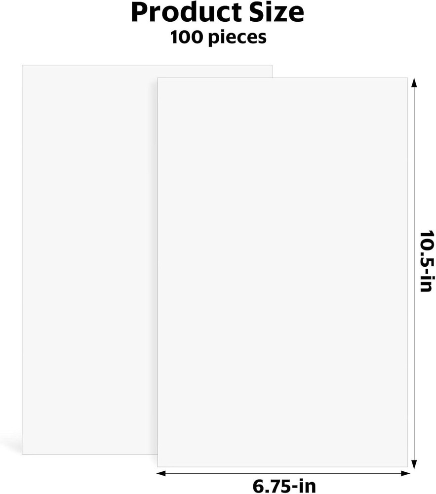 100 Comic Book Boards, Current Size Comic Book Boards, Acid-Free Backing Boar...