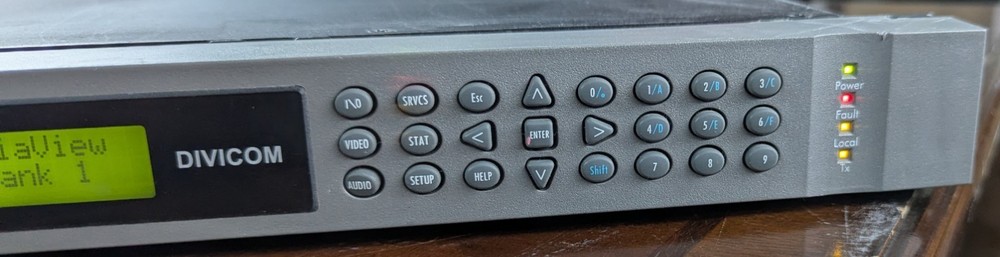 Harmonic DiviCom MV100 MPEG-2 Encoder ASI Broadcast Unit – Powers On / Fault Lig