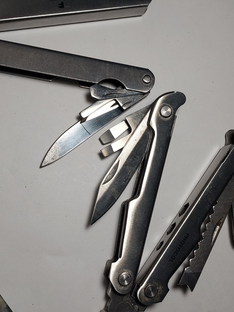 2 Protocol Multi Tools - Pliers, Blade, Screwdrivers