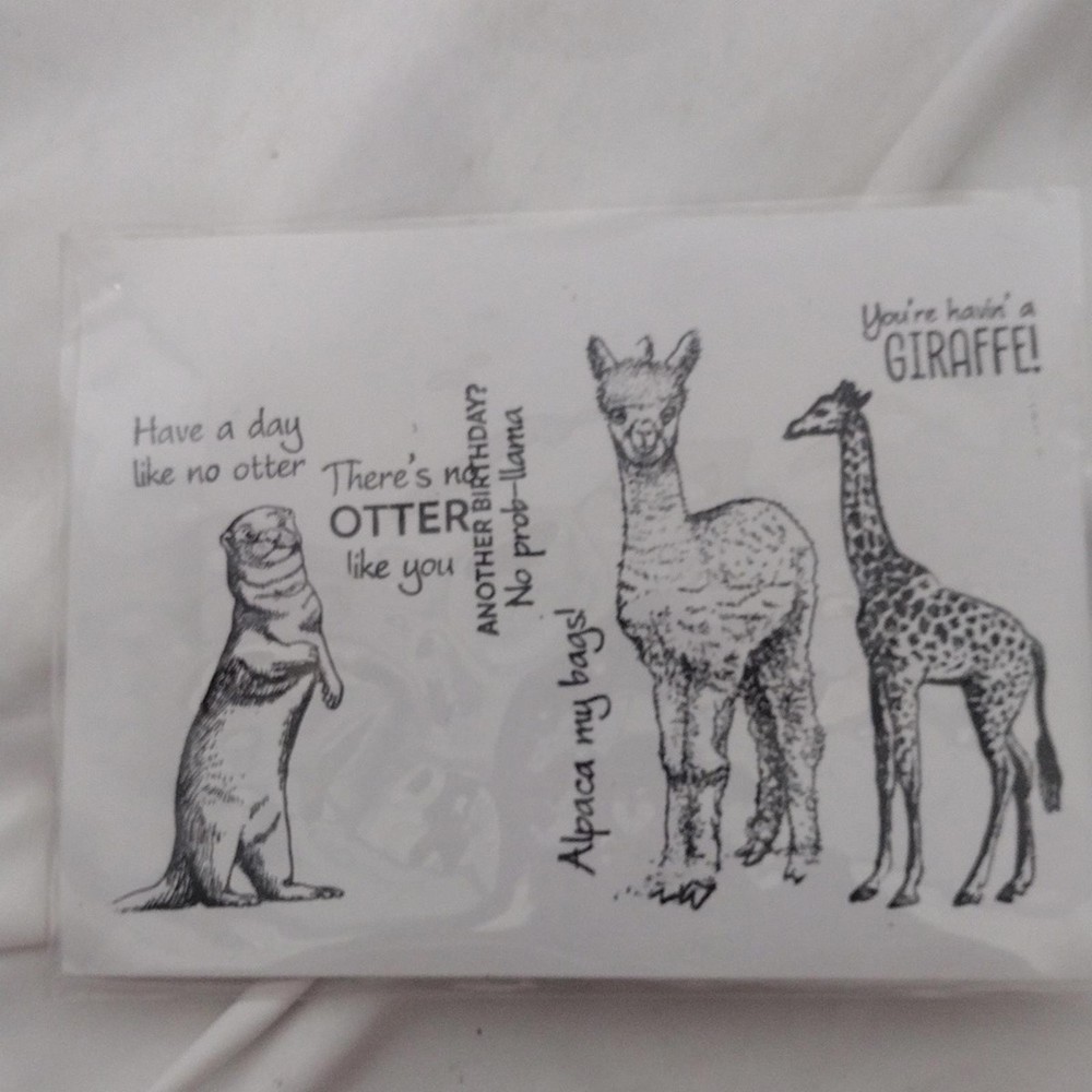 Bundle Of 6 Animal And Misc Clear Stamp Sets