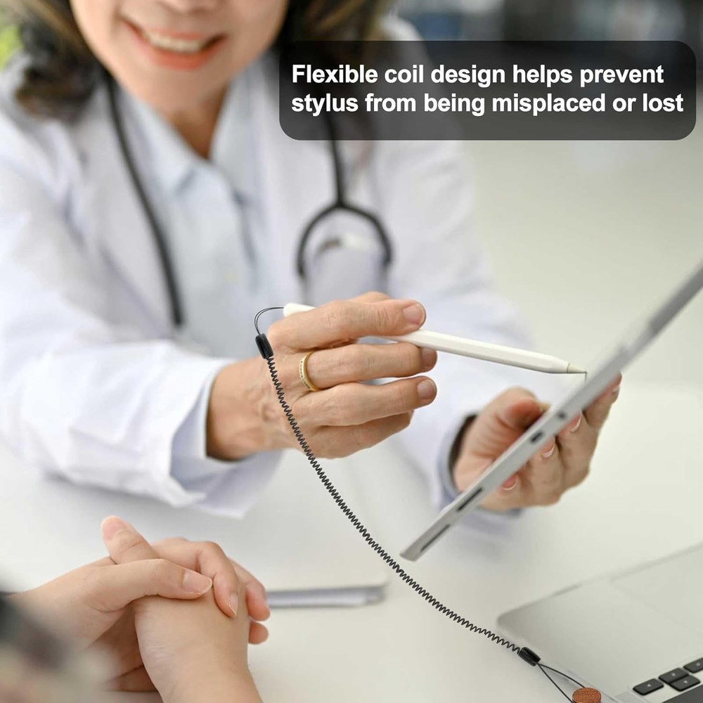 12pcs Elastic Tether Lanyard, 9.4 Inch Touch Pen Retractable Spring...