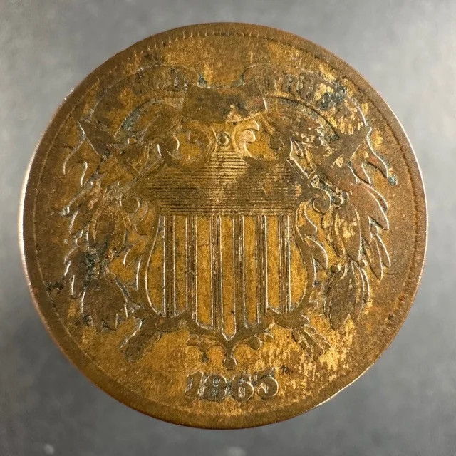 1865 Two Cent Piece
