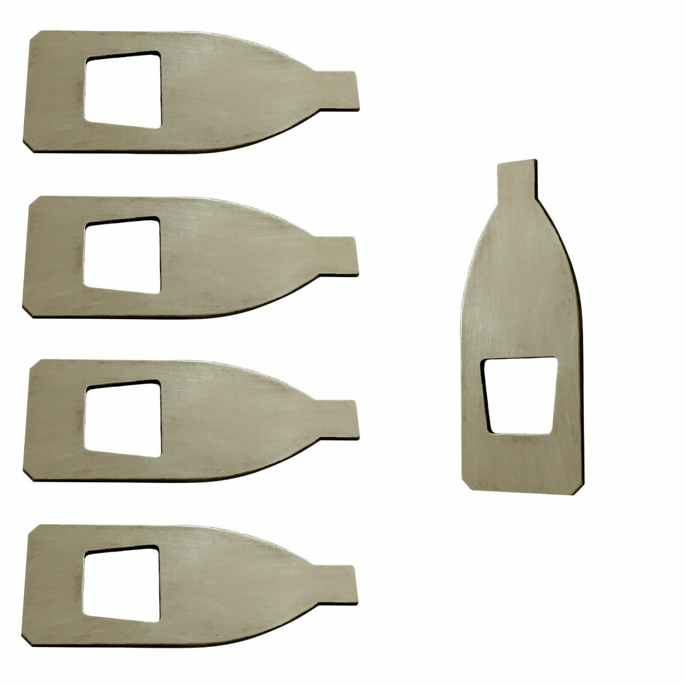 5x 4/4 Violin Silver Master Bow Tip Material Real Silver Tip Tream Thick 0.4mm