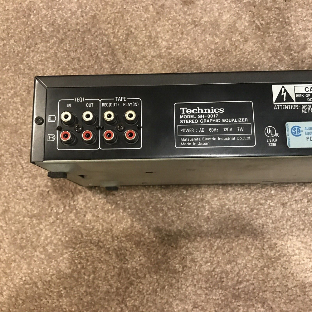 Technics SH-8017 Graphic Stereo Audio Equalizer Vintage Tested & Working