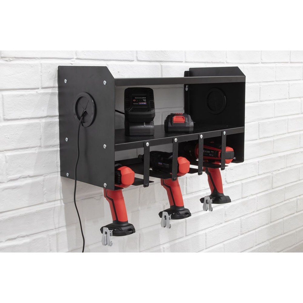 Sealey PTSR5 Power Tool Storage Rack Wall Mounted