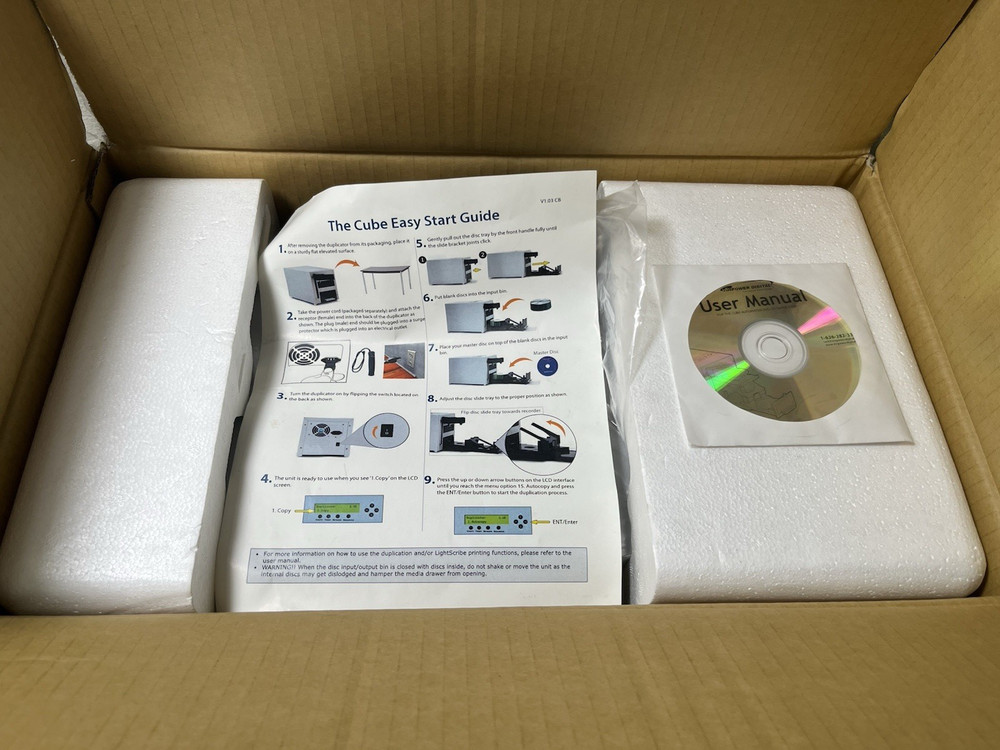 The Cube 1 Target Automatic Robotic DVD CD Duplicator 25 Disc Capacity CUB25-S1T