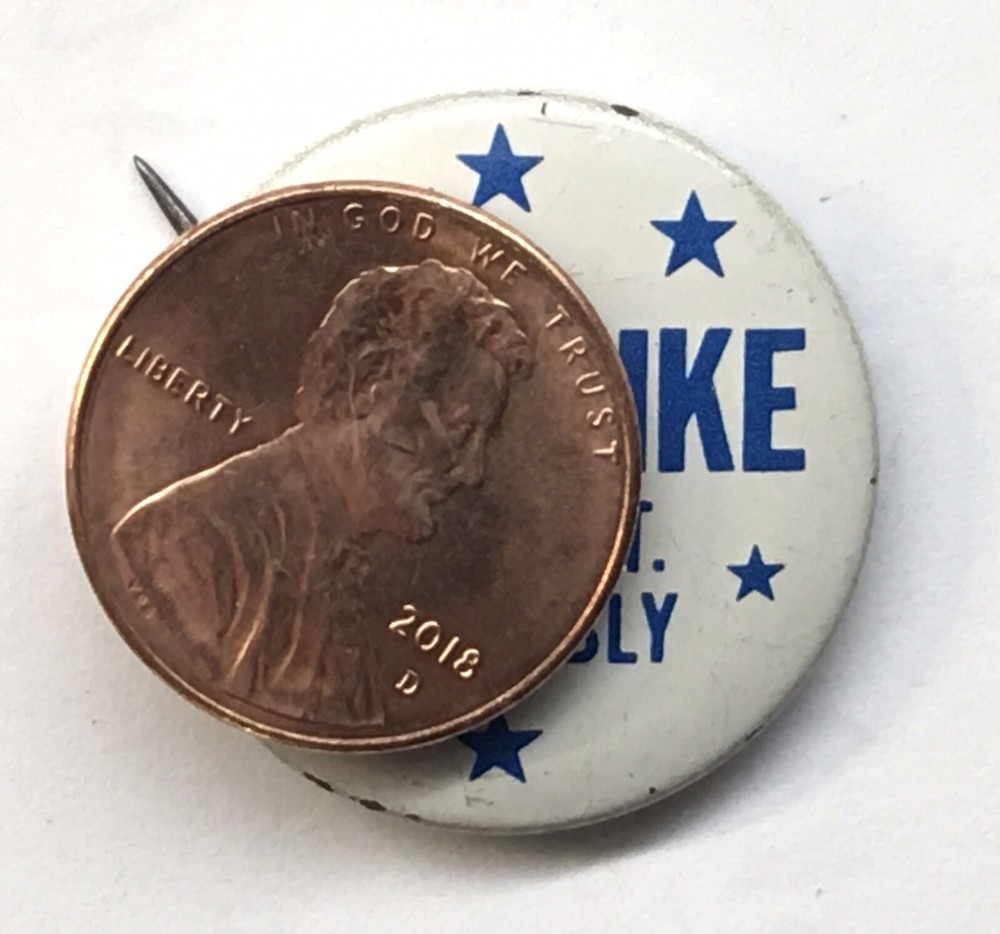 I Like Ike 3rd District Assembly State Pinback 1" Eisenhower