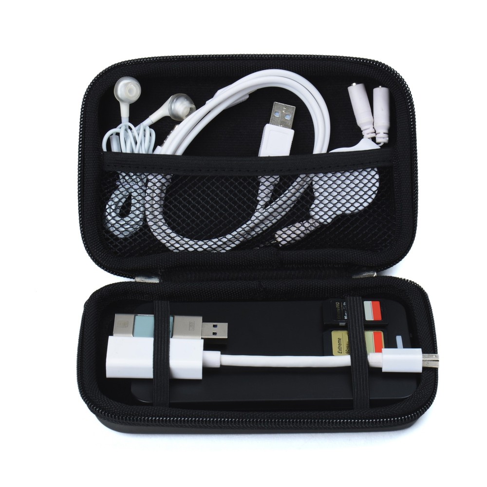 Multi-Purpose Gadget Case Black - HDD, USB Flash Drives, Adapters, SD Cards