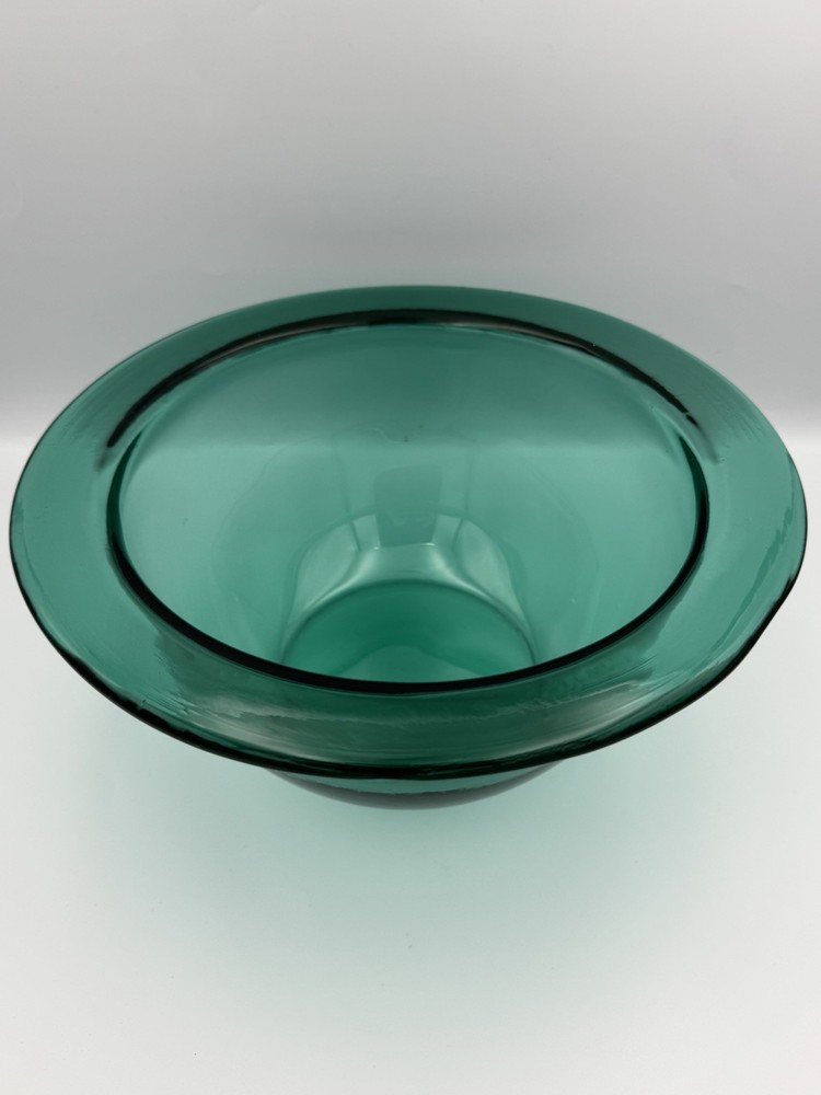 MCM Bowl Green Hand blown Vintage