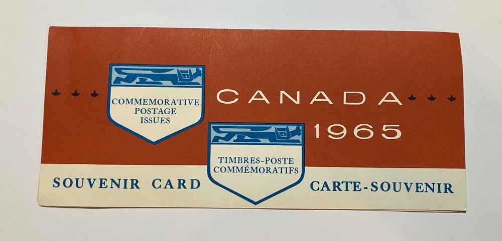 1965 Canada Stamp Souvenir Card - Commemorative Issue