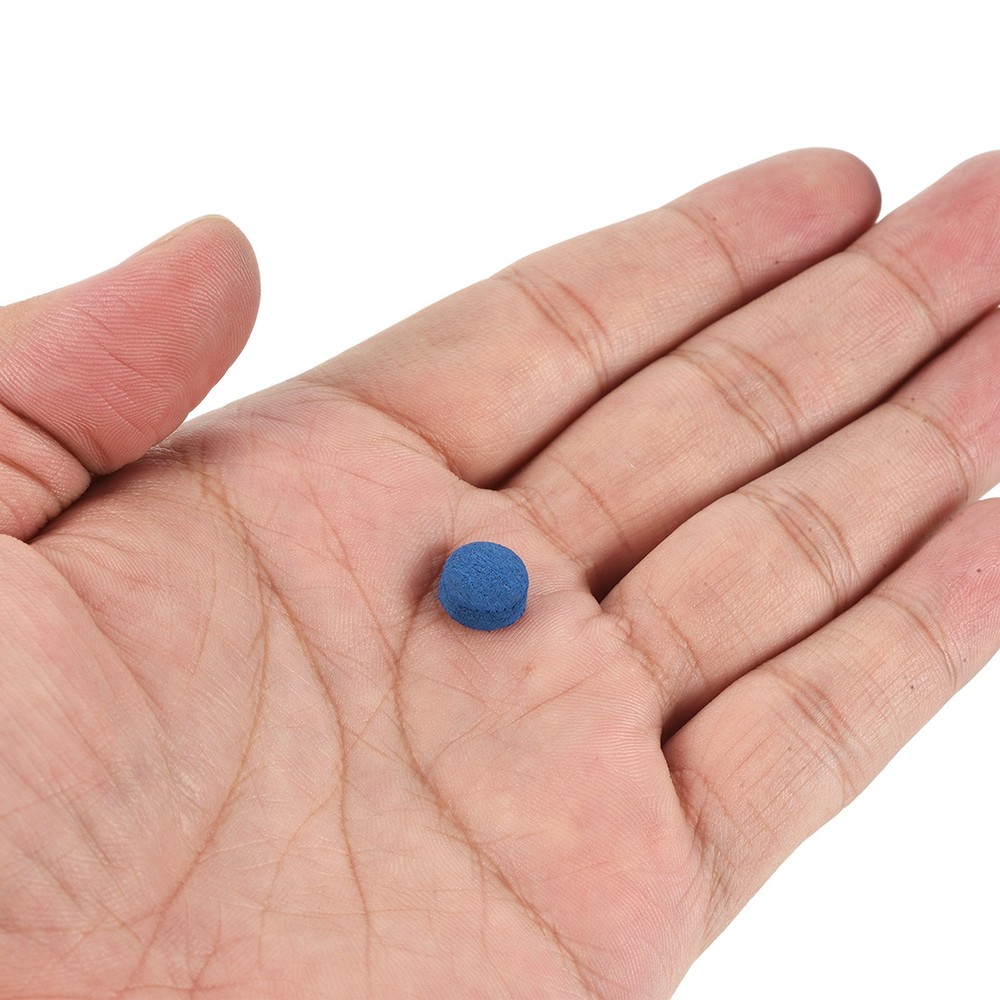 9mm Billiard Stick Tips Set, 20 Pairs, Blue Grey