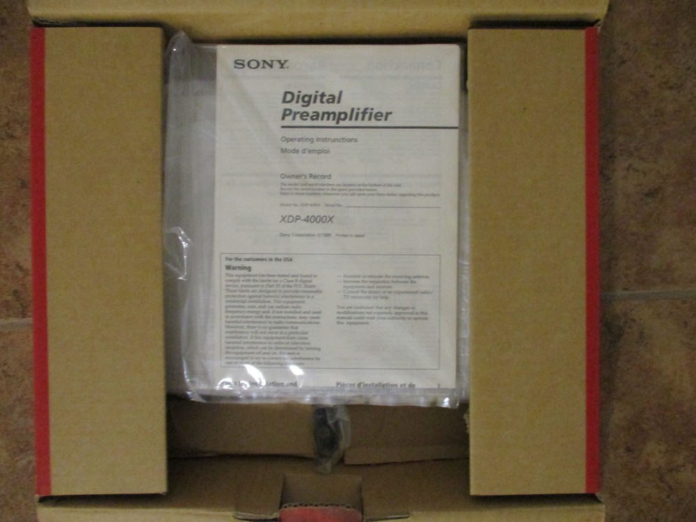 NEW Sony XDP-4000X Mobile ES Digital Sound Processor Crossover Equalizer