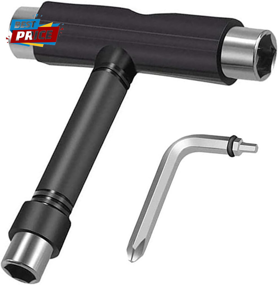 Skate Tool All-In-One, Skateboard Tool Roller Skate Tool T Tool for Skateboard,