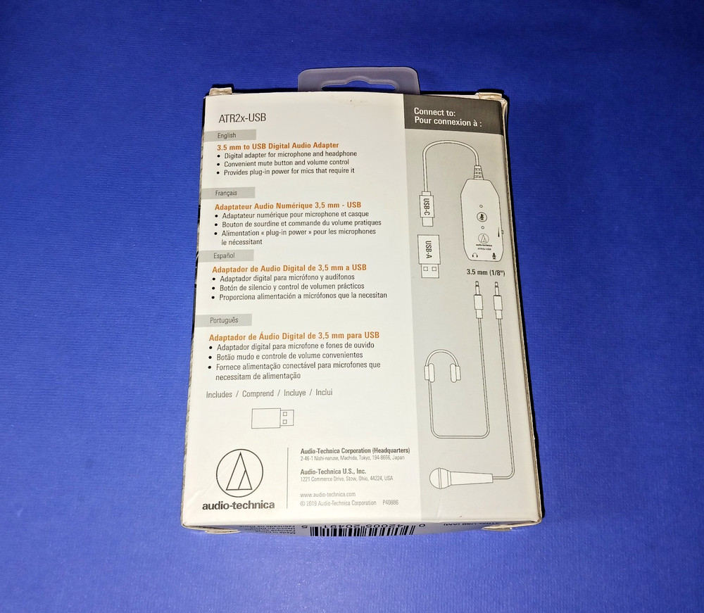 Audio-Technica ATR2XUSB 3.5mm to USB Digital Audio Adapter