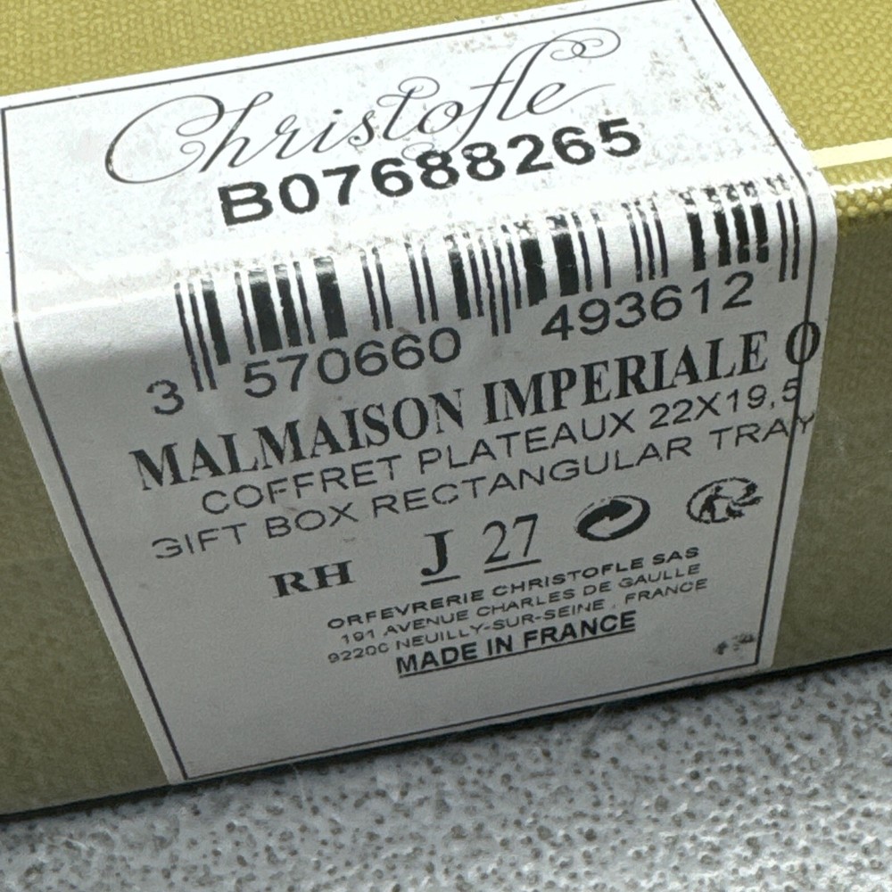 CHRISTOFLE B07688265 MALMAISON IMPERIALE 22X19.5 CM GIFT BOX RECTANGULAR TRAY