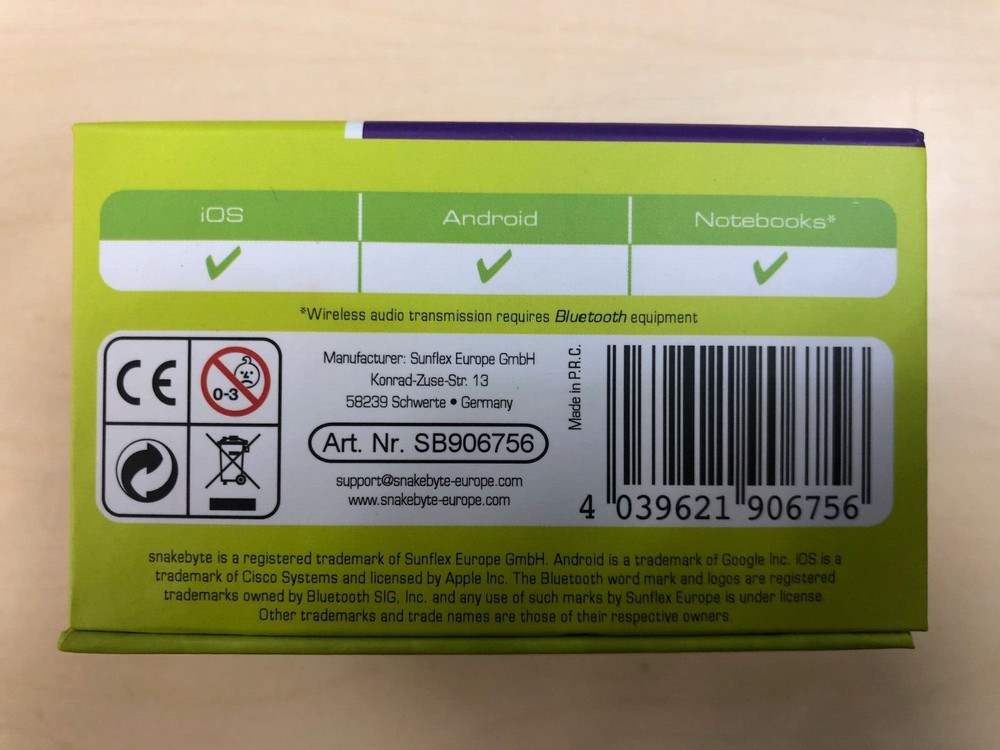 SnakeByte Powerful Wireless Mini Cube Speaker for Tablets, iPhone, Android