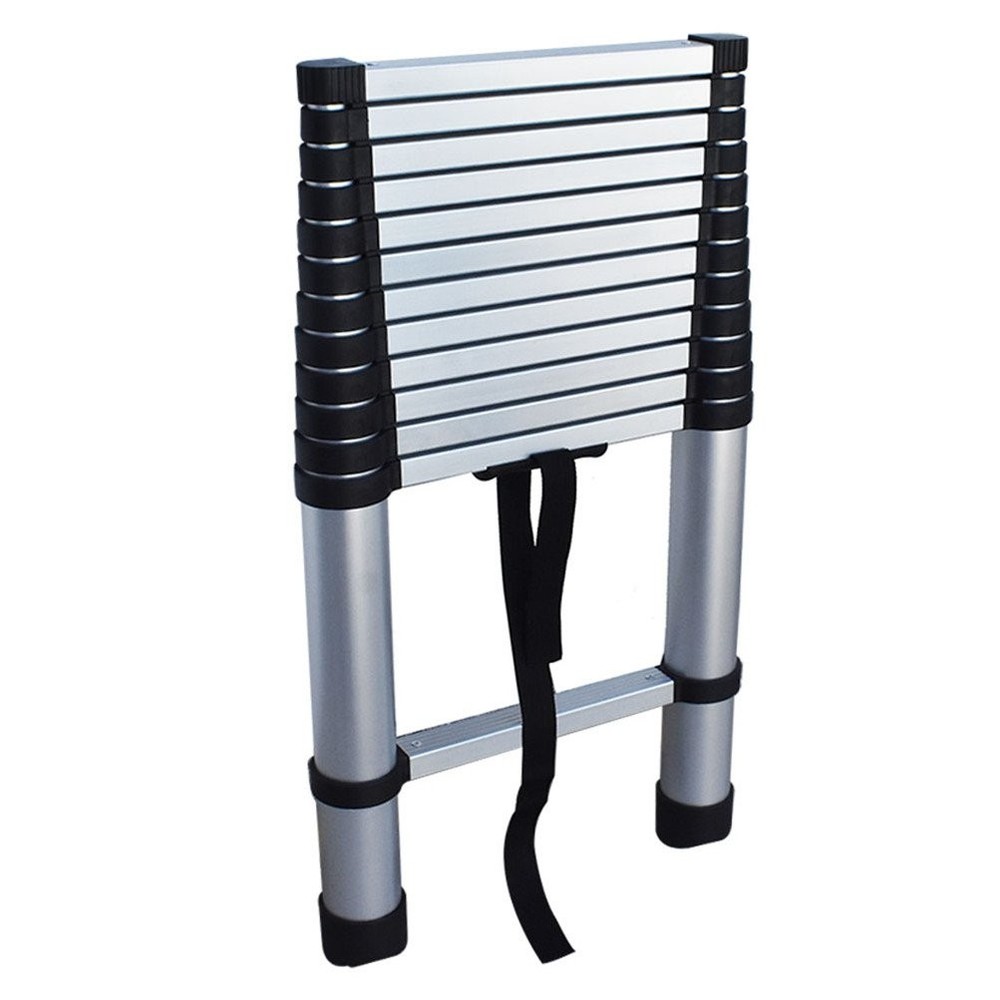 10.5FT Step Ladder Aluminum Telescoping Extension Multi-Purpose Ladder