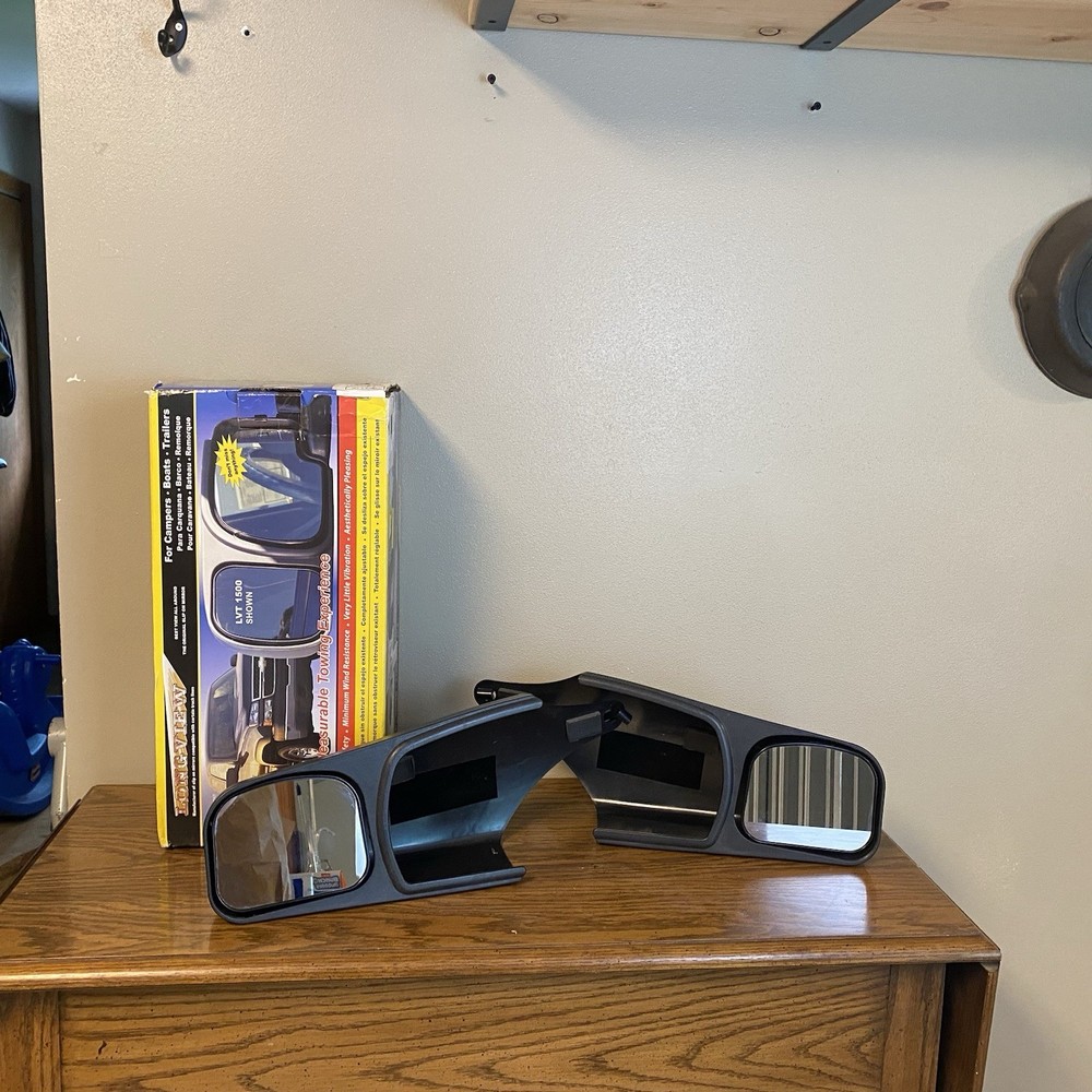 Longview Custom Towing Mirrors -Slip On-Driver &Passenger Side- GM 2014-current