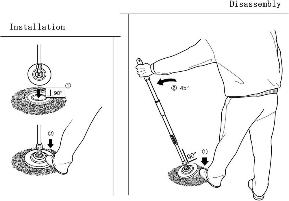 3-Pack Microfiber Spin Mop Replacement Heads for Universal 360 Mop Systems