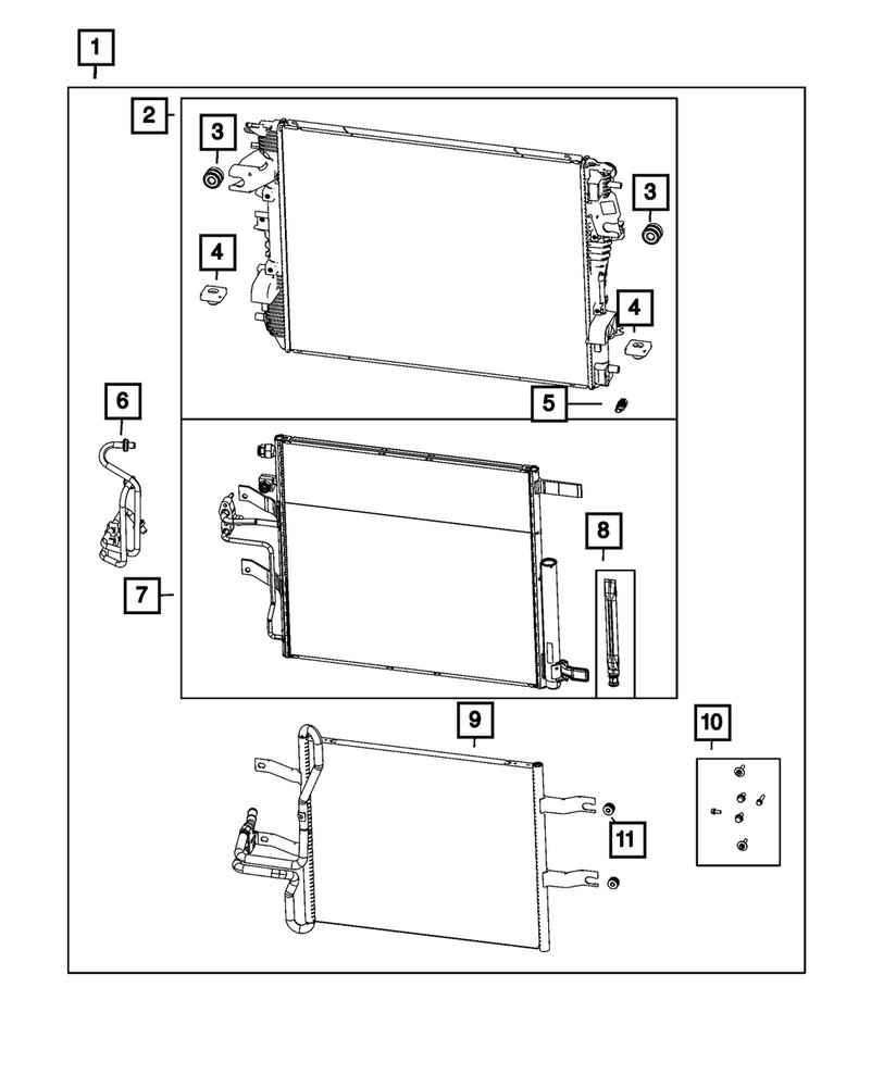 Genuine Mopar Bolt Kit 68489745AA
