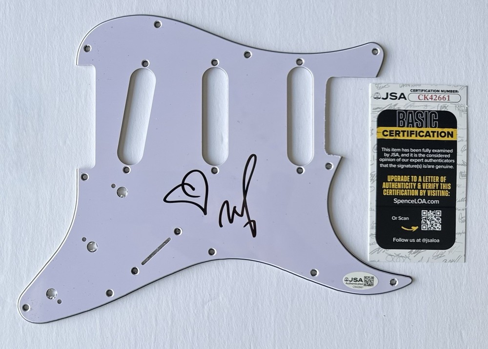 MOBY HAND SIGNED AUTOGRAPH PICKGUARD +JSA COA