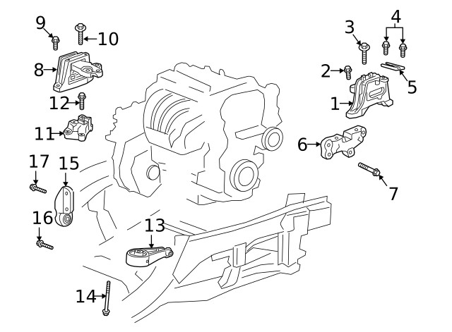Genuine GM Multi-Purpose Bolt 11610904