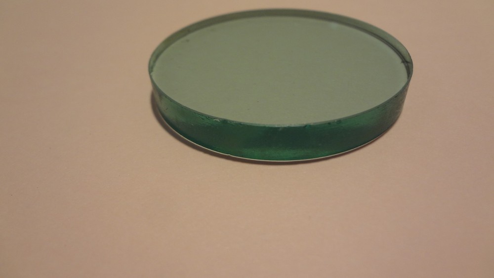 MICROSCOPE GREEN FILTER 52MM DIAM X 7MM THICK **NEW**